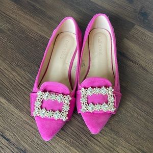 Pink flats size 9